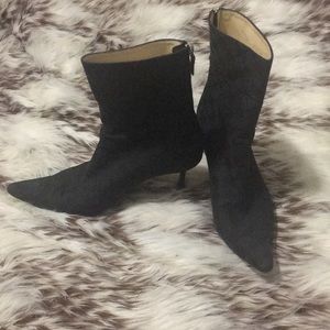 Classic Black Monogram Gucci Booties